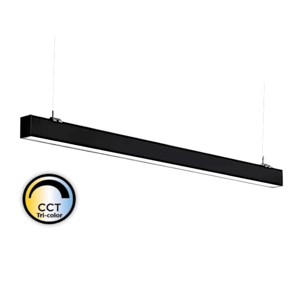 Versailles barre linéaire lumineuse LED noire 120cm
