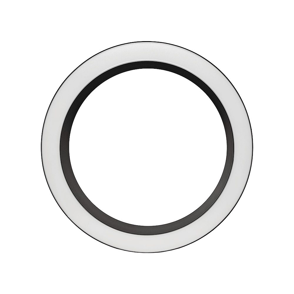 SURESNES - Anneau noir lumineux suspendu 40W puissances ajustables Ø60cm 3CCT